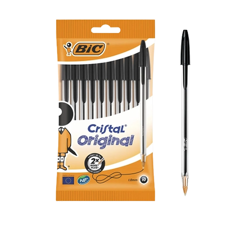 BIC Cristal Soft Ball Pen Black Box of 50