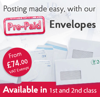 Posting made easy, with our Pre-Paid Envelopes