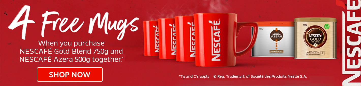 4 Free Mugs With Nescafe!