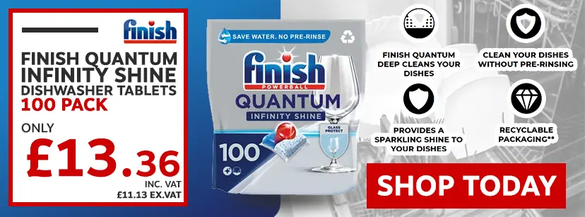 Finish Quantum Infinity Shine Dishwasher Tablets - Pack of 100