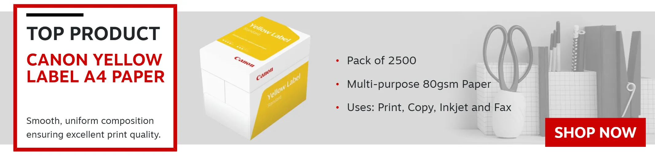 Canon Yellow Label Standard ECF A4 Paper