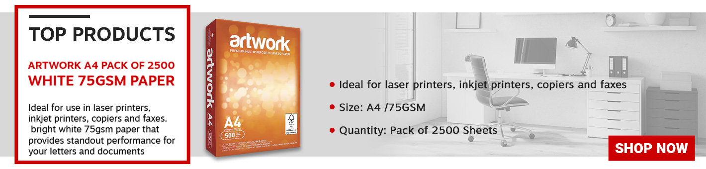 Artwork A4 White Paper 75gsm (Pack of 2500)