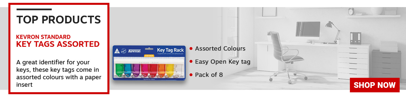 Kevron Standard Key Tags Assorted (Pack of 8)