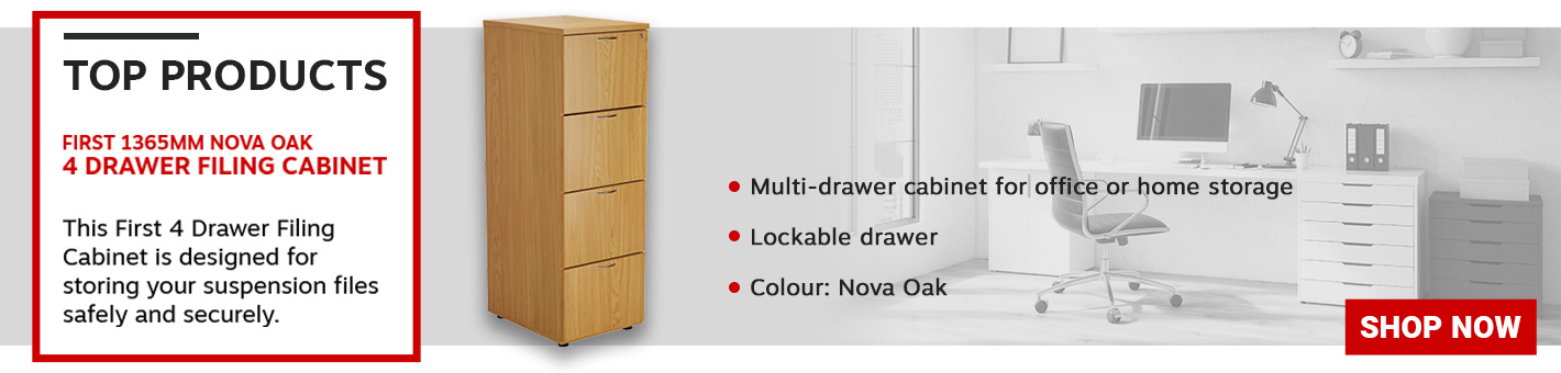 First 4 Drawer Filing Cabinet 