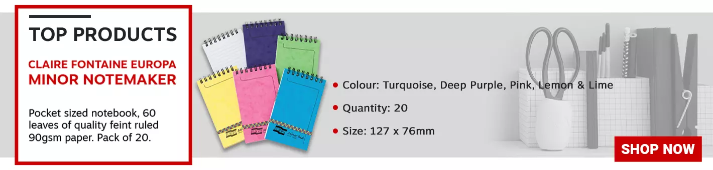 Clairefontaine Europa Minor Notemaker 127x76mm Assorted C 