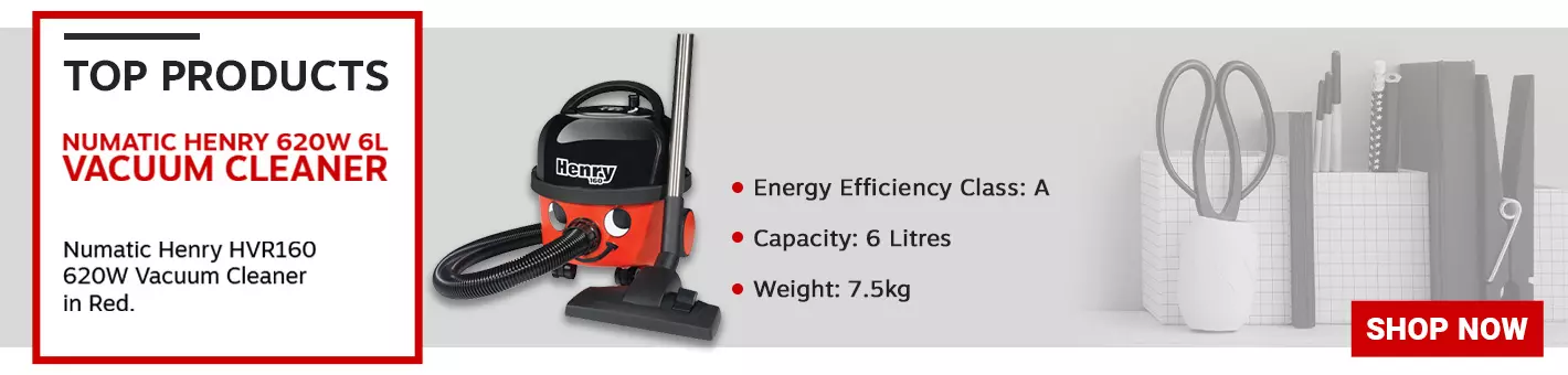 Numatic Henry Vacuum Cleaner 620W HVR160 Red 
