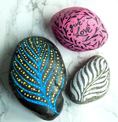 drawing on stones