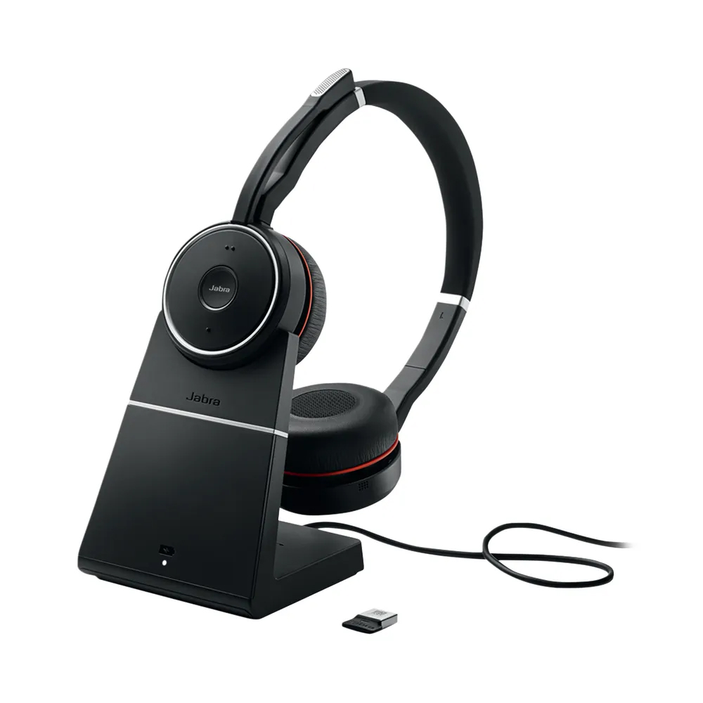 Jabra Evolve 75 UC Headset with Charging Stand