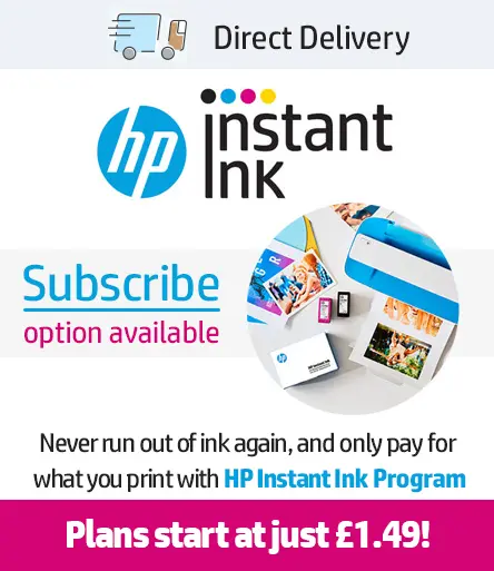 Subscribe today for HP Instant Ink with Direct Delivery