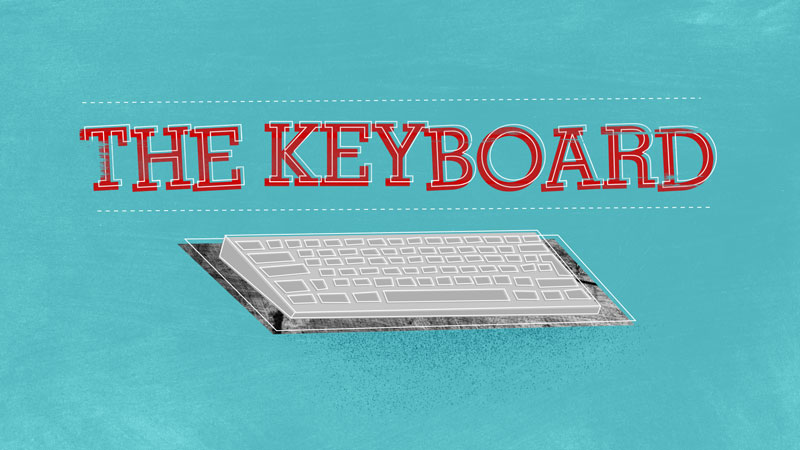 the keyboard